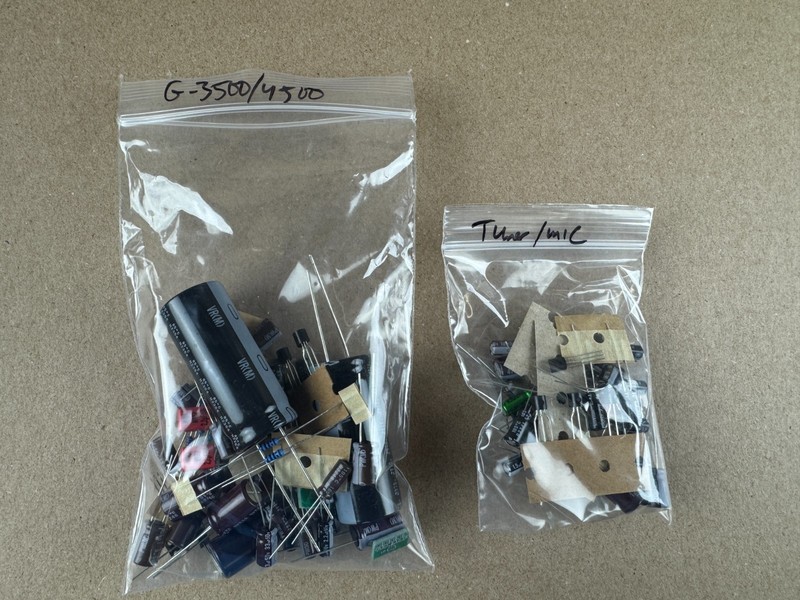 Sansui G-3500 Complete Recap Kit High-Quality Receiver Rebuild Transistors