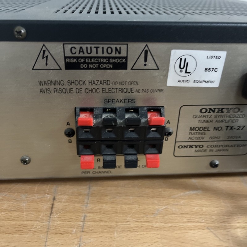 ONKYO Vintage Stereo Receiver Model TX-27 WORKING gallery