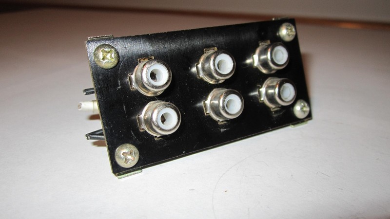 Pioneer SX-1000TW 6 Pin Tape/Phono Ect Terminal Jack & Brackets & Screws W52-014
