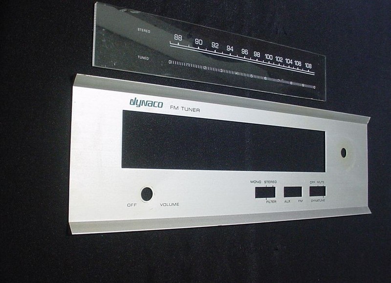 DYNACO FM-5 FM STEREO TUNER 2-PARTS TUNING DIAL AND FACEPLATE SET ***