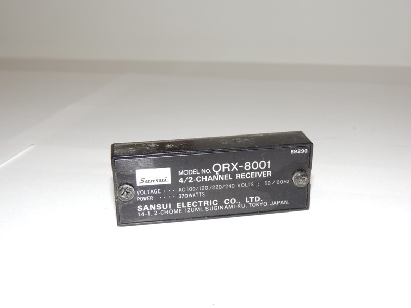 Sansui QRX-8001 Multi Voltage Switch Rear Cover & Screws 8929000