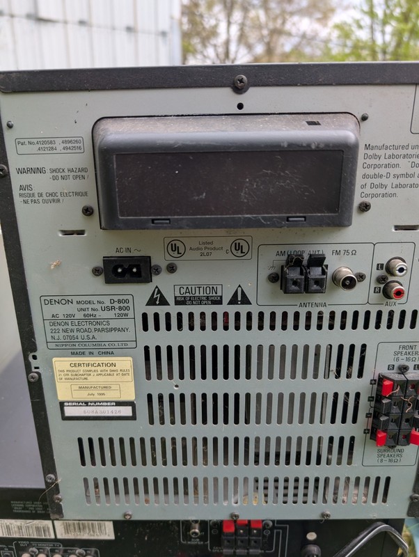 Vintage Denon USR-800 AV Stereo Receiver Player Unit D-800 gallery