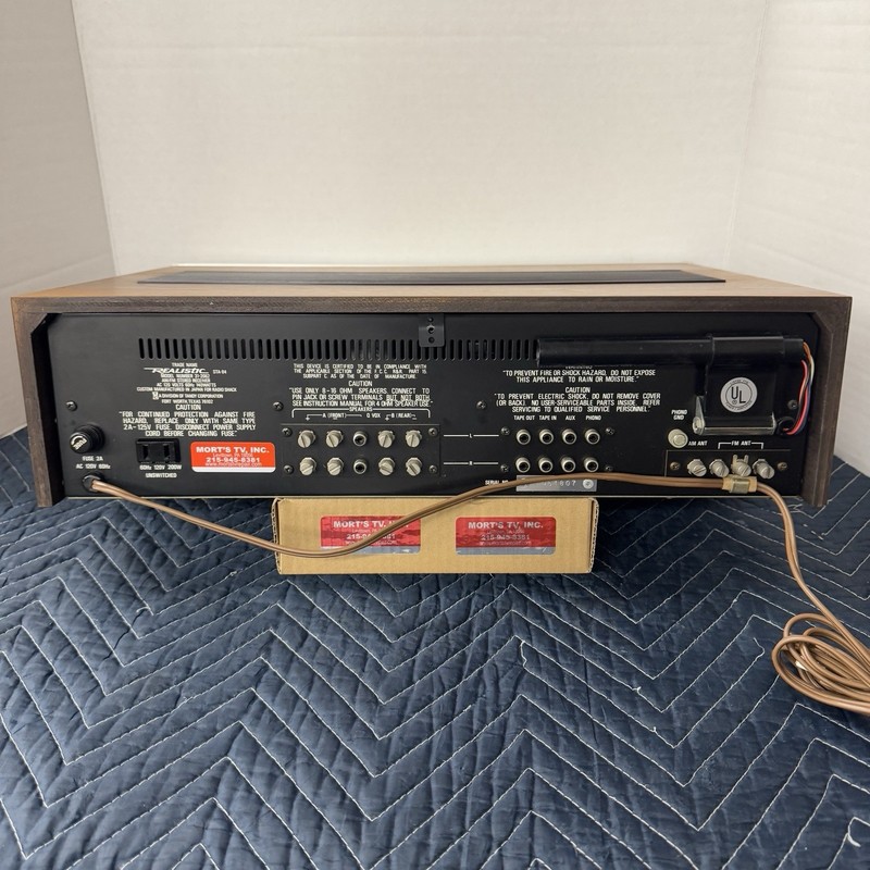 REALISTIC STA-84 VINTAGE AM/FM STEREO RECEIVER - SERVICED - CLEANED - TESTED gallery
