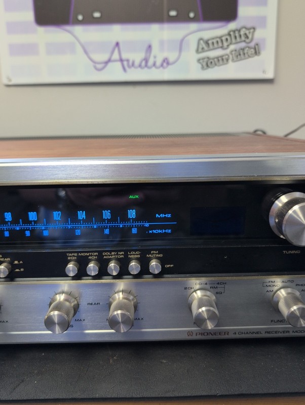 PIONEER QX747 QUADRAPHONIC RECEIVER Tested Power's On gallery