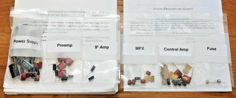 Fisher 440T receiver restoration recap repair upgrade rebuild kit capacitor fix