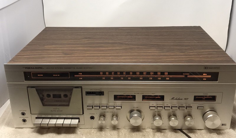 Vintage Realistic Modulaire 969 AM/FM Stereo Cassette Receiver