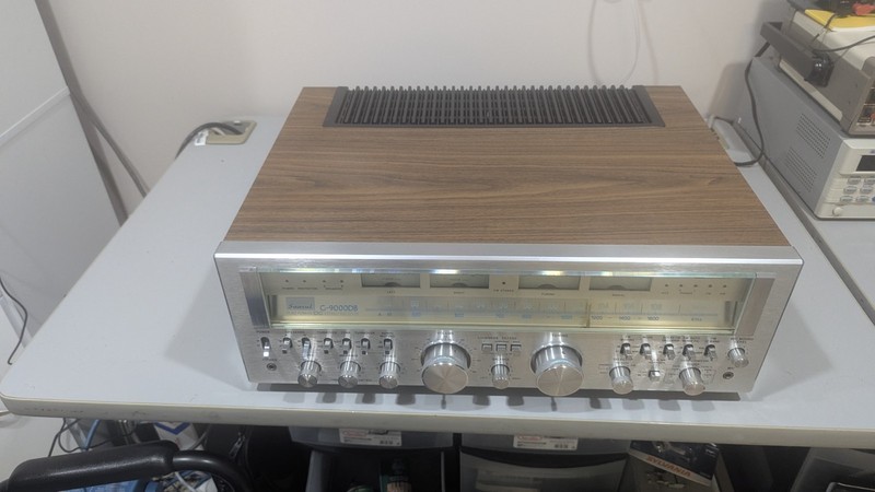 Sansui G-9000DB Vintage Stereo Receiver Silver Face Wood Case gallery