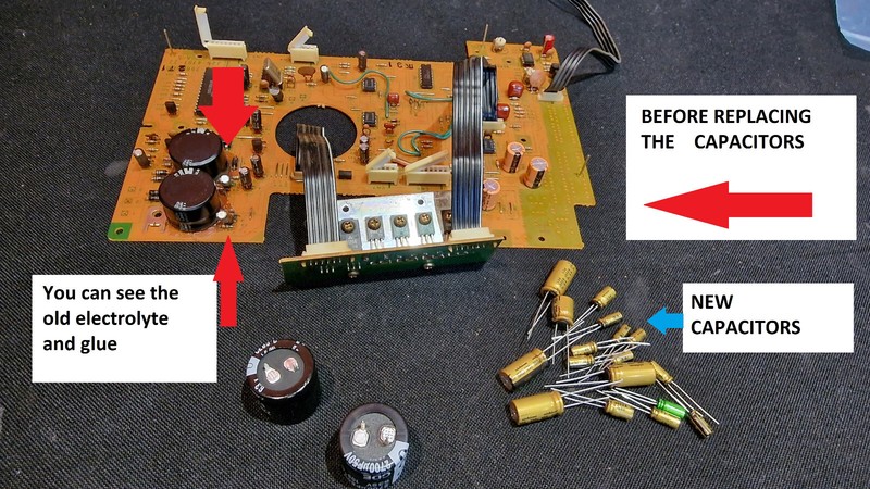 Stereo Receiver NAD 705 Repair KIT - all capacitors gallery