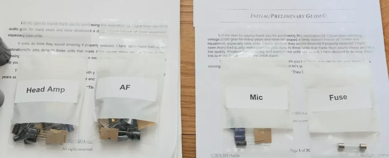 Sansui G3500 rebuild restoration recap upgrade kit repair capacitor
