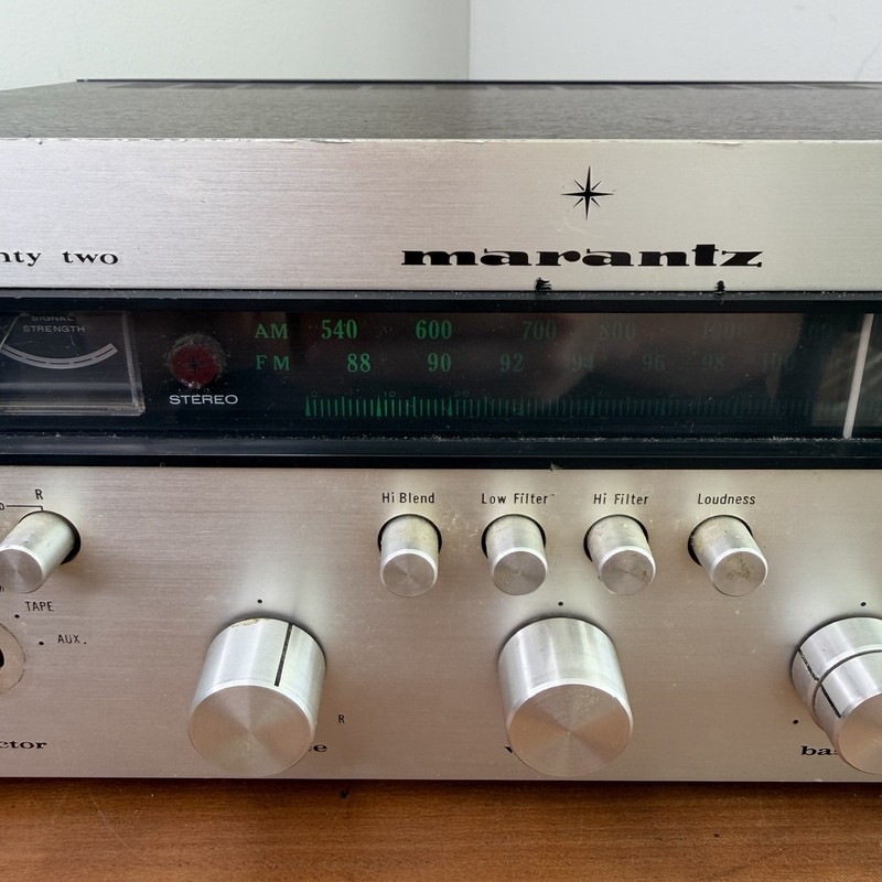 Marantz Model Twenty Two 22 Vintage Stereo Receiver Works -Broken Selector Knob gallery