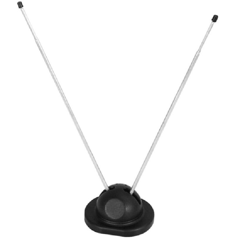 Telescopic FM Antenna Stereo Radio Receiver Indoor Rabbit Ears with 300 Ohm Wire gallery