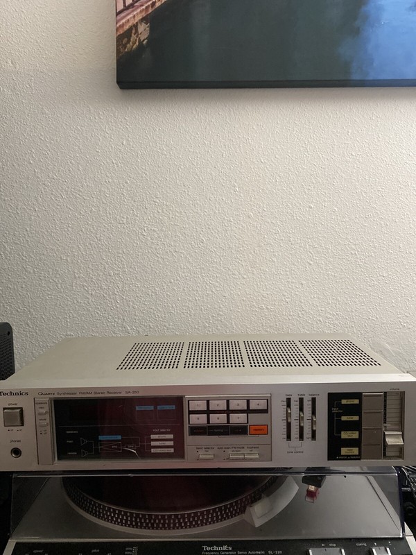 Vintage Technics Panasonic SA-250 Stereo Receiver Working