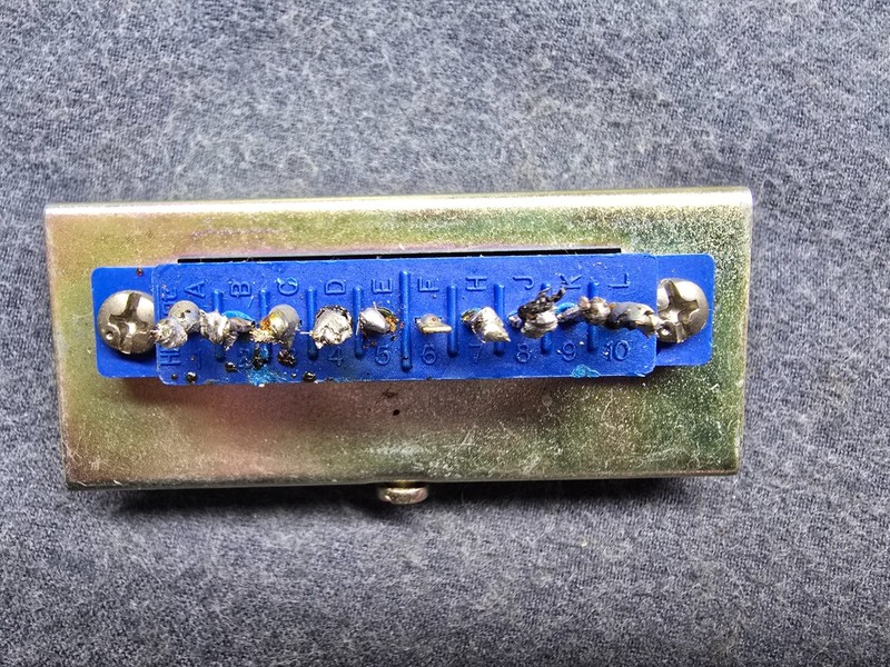 Sansui QR-4500 Receiver Part - F-1267 Circuit Board 10 Slot Connector gallery