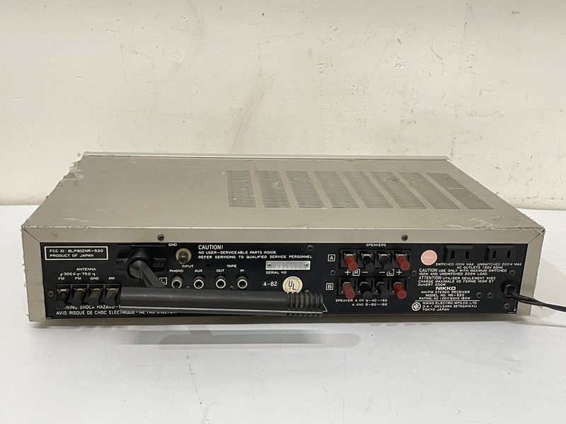 Vintage 1980's Nikko NR-520 ~ Digital Quartz AM/FM Stereo Receiver *****READ gallery