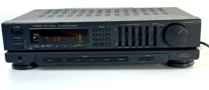 Vintage Fisher RS-9105 AM/FM Stereo Receiver EQ Phono Audio Component