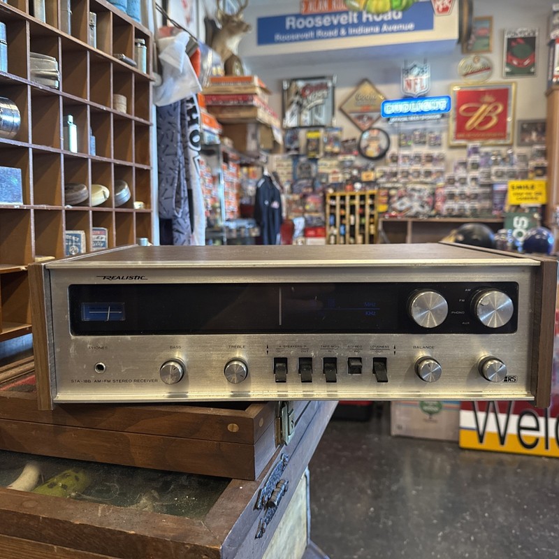 Realistic AM/FM Radio Stereo Receiver STA-18B Wood Grain 31-2049 Parts Repair