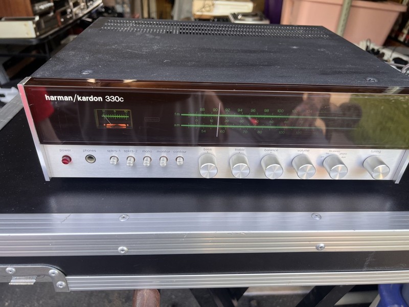 Vintage Harman Kardon 330c AM/FM Stereo Receiver Phono Output Hi-Fi Works, Rare