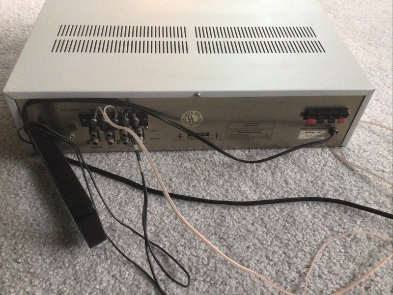 Vintage Sanyo DCR 100 AM/FM Stereo Receiver | Silver | Tested OK | Made in JAPAN gallery