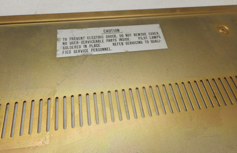 HITACHI SR-502 STEREO RECEIVER - BOTTOM COVER METAL PLATE - PARTING OUT gallery