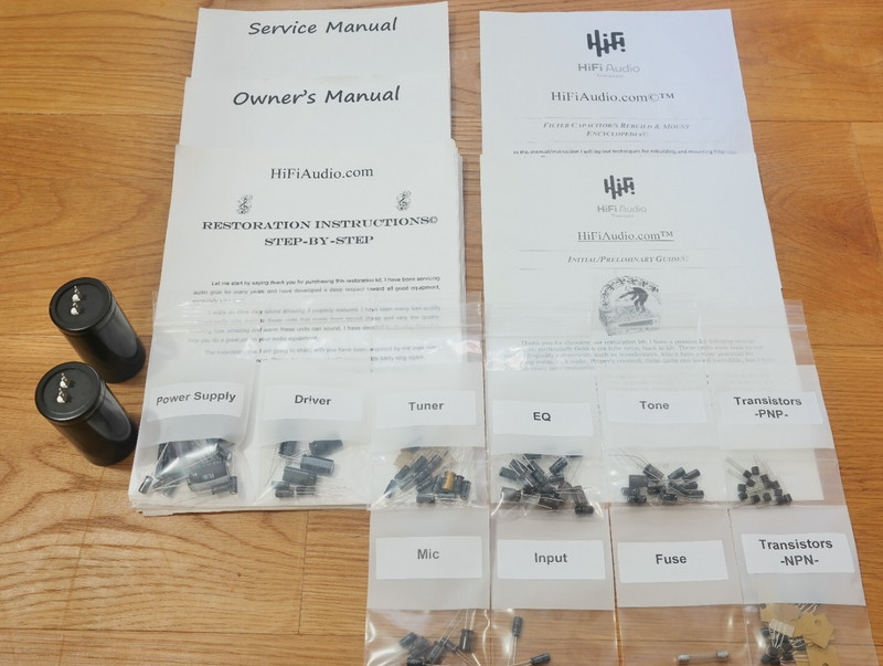 Sansui G6000 rebuild restoration recap service kit repair filter capacitor gallery