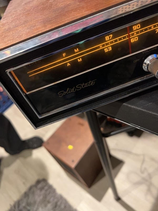 Vintage Panasonic Solid State AM/FM Stereo Receiver with Wood Cabinet gallery