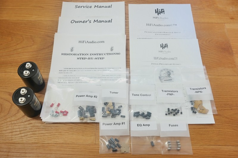 Pioneer SX-650 capacitor rebuild restoration recap upgrade kit filter gallery