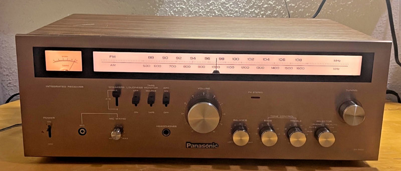 RARE Vintage Panasonic RA-6100 70 Watt Integrated Stereo Receiver Tested Works