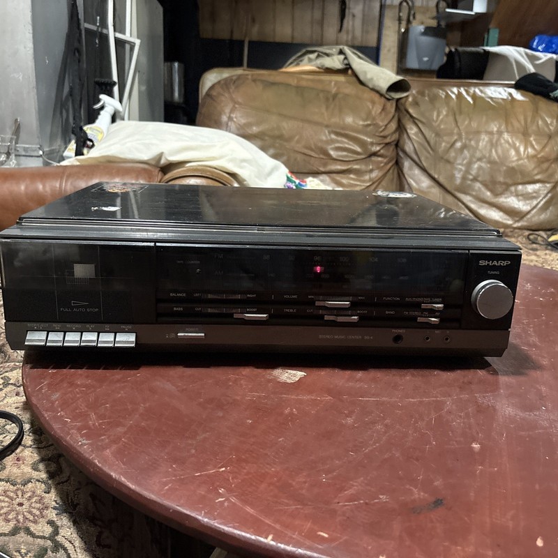 Sharp SG-4 Stereo Music Center 🎛️ Turntable Cassette Player AM/FM *UNTESTED*