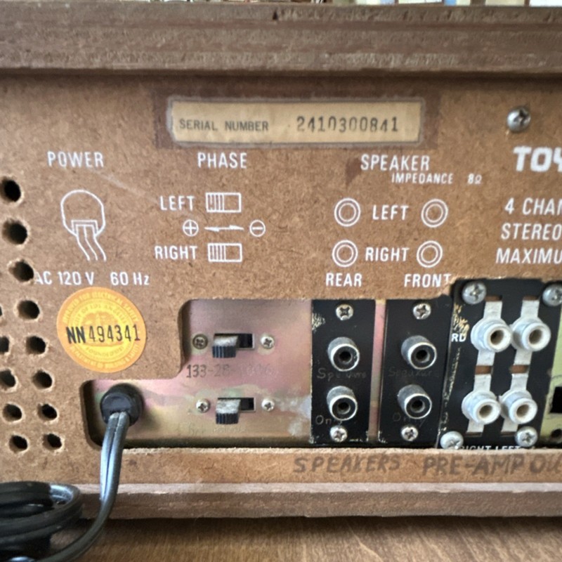 TOYO 4-Channel Stereo Sound System Vintage Receiver Home Audio Amplifier gallery