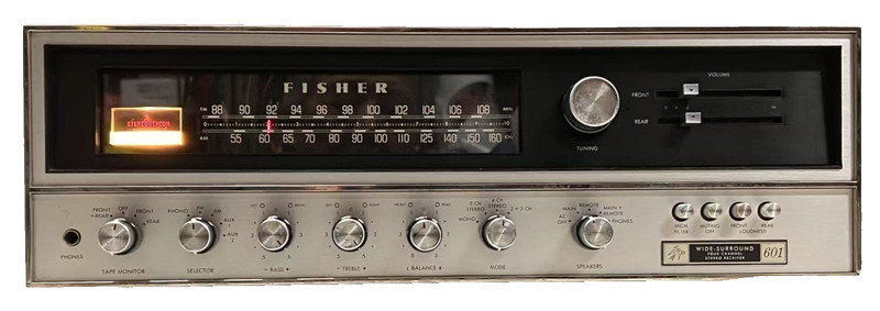 Vintage The Fisher 601, 40W, 2/4 Channel Receiver, 1971, Pro. Serviced. gallery