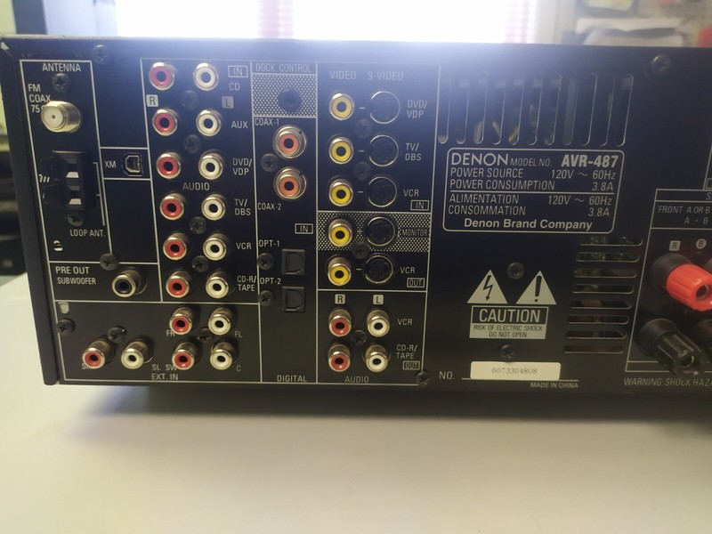 DENON Audio Video Surround Receiver Model AVR-487 gallery