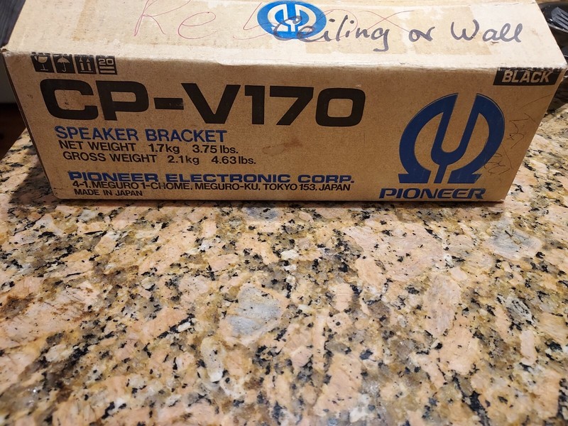 PROFESSIONAL PIONEER SPEAKER BRACKETS CP-V170 for INDOOR/OUTDOOR WALLor CELLING