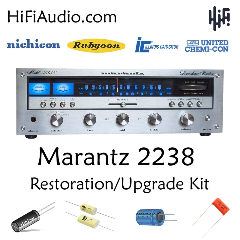 Marantz 2238 rebuild restoration recap service kit fix repair capacitor