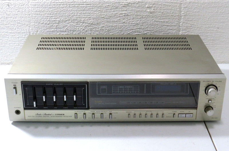 Vintage Fisher RS-245 Studio Standard Am Fm Stereo Receiver Silver WORKS