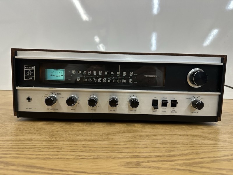 Vintage 1970s Receiver The Fisher 170 Stereo Walnut Finish TESTED Works Nice! gallery