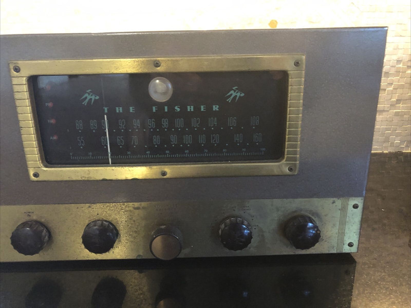 Mint The Fisher 70-RT FM/AM Superhederodyne Tube Tuner Receiver 1954 gallery