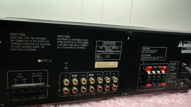 Pioneer Stereo Receiver Vintage SX-205 Tested Working gallery