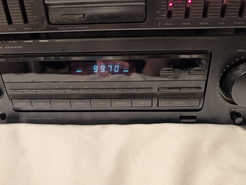 KENWOOD KR-A4040 AM/FM Stereo Receiver & Ge-292 Equalizer Tested Works gallery