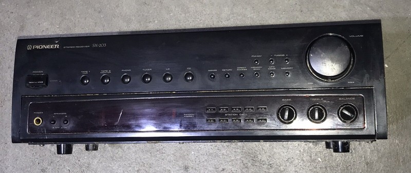Pioneer SX-203 AM / FM / Home Audio Phono Stereo Receiver "Not Working"
