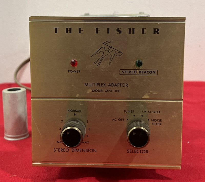 Vintage Fisher MPX-100 FM Tube Multiplex MPX Stereo Adapter