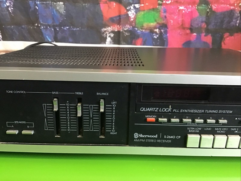Vintage Sherwood Stereo Am Fm Receiver Model S-2640 CP Power Tested Only gallery