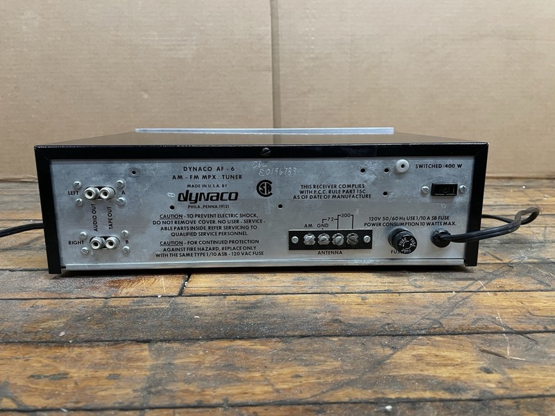 Vintage Dynaco AF-6 AM FM MPX Tuner Receiver Tested Working gallery