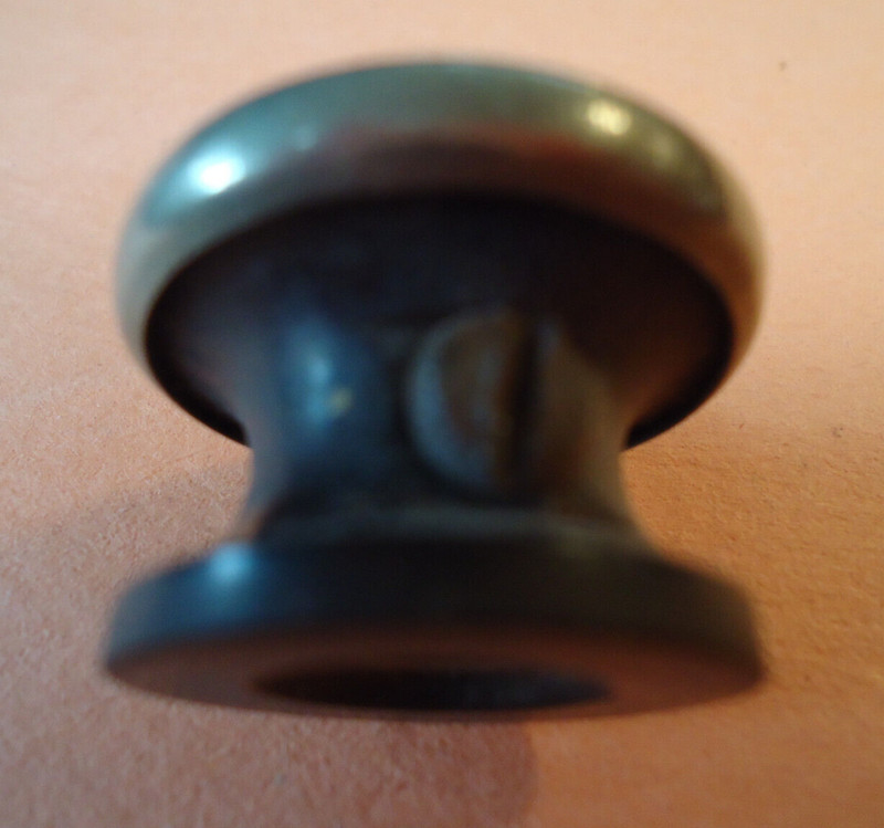 MAJESTIC 50 Radio Knob Bakelite Metal Covered W/Screw in Canada gallery