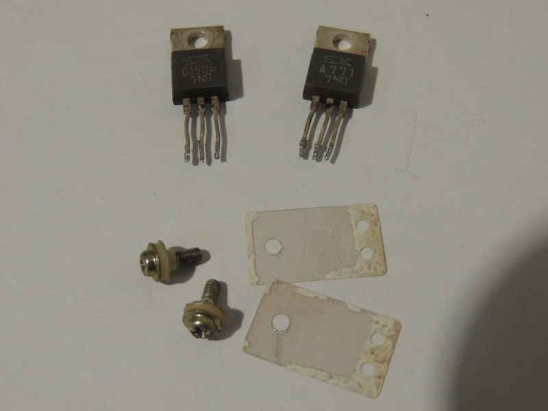 Sansui G-3000 Output Transistor OEM Sanken (Sold as a Pair!) 2SC1986 & 2SA771 gallery