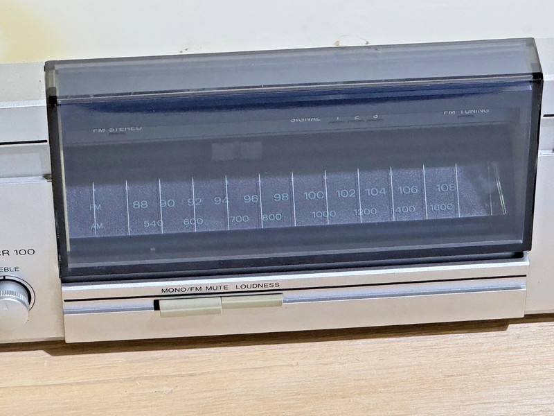 Vintage Sanyo DCR 100 AM/FM Stereo Receiver | Silver | Tested OK | Made in JAPAN gallery