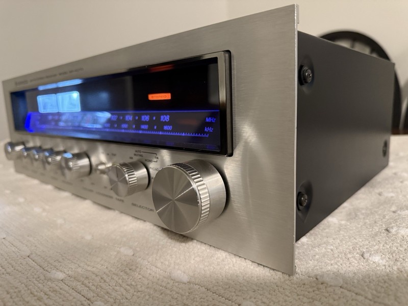 Vintage Kenwood KR-4070 Stereo Receiver FULL BLUE White LED UPGRADE. VERY NICE gallery
