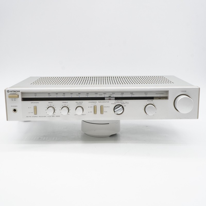 Hitachi SR-1800 Stereo AM FM Receiver Equalizer Untested, Powers On
