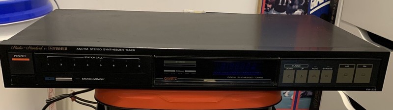 Vintage Fisher FM-272 AM FM Stereo Synth Tuner HiFi Audio Component Tested