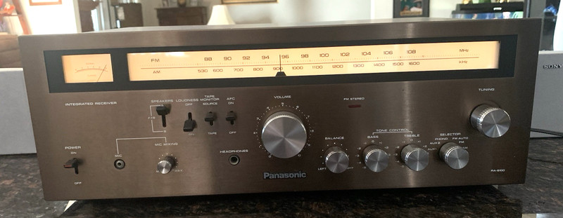 RARE Clean Vintage Panasonic RA-6100 70 Watt Integrated Stereo Receiver VG