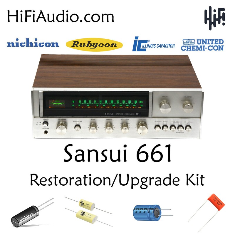 Sansui 661 rebuild restoration kit fix repair instructions filter capacitor